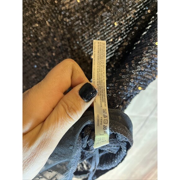 Free People Bodysuit Womens Medium Sequin Spark Party Event Concert 170/96A - Picture 13 of 14